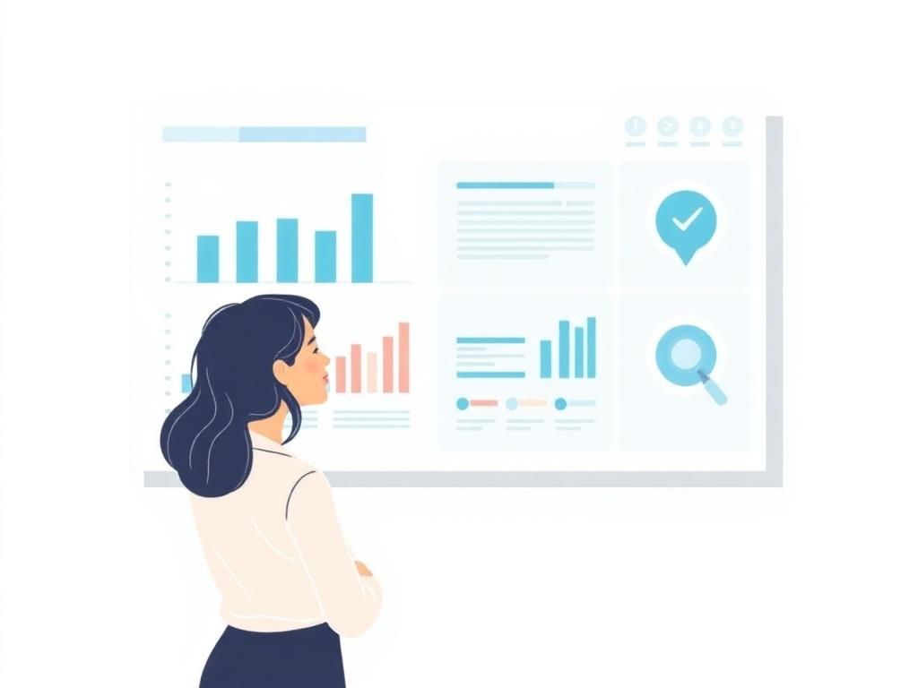 Compliance officer reviewing an audit and monitoring dashboard